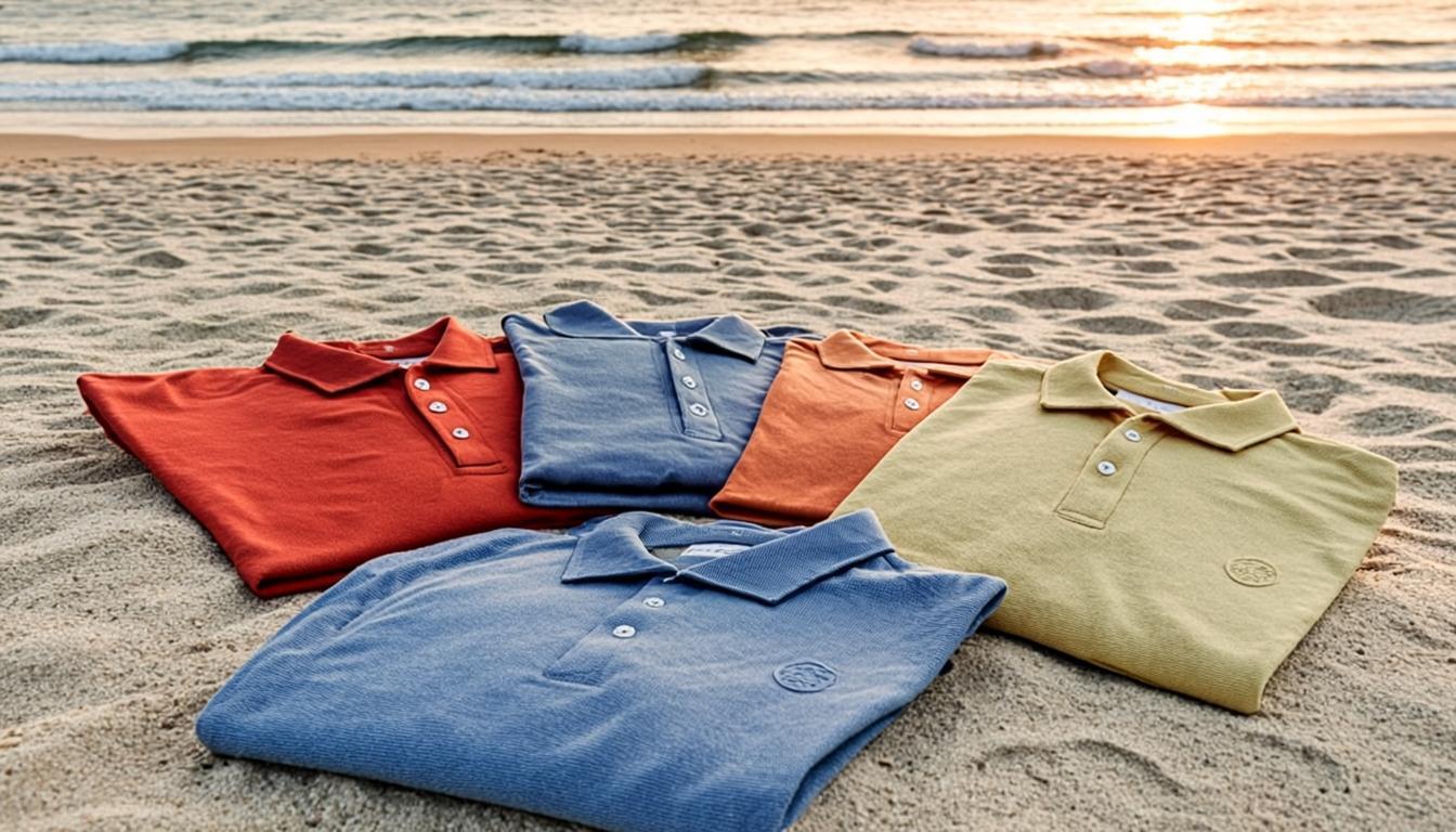 Custom apparel on beach